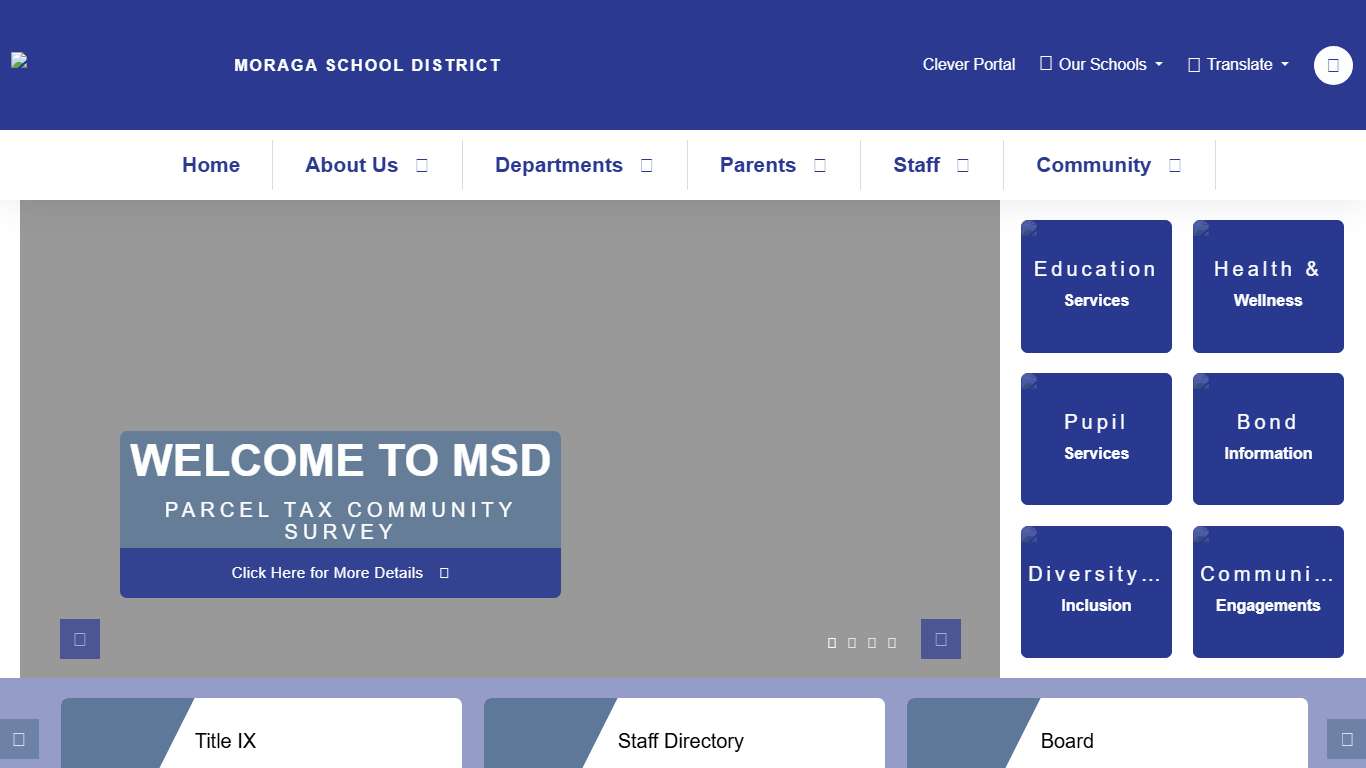 Moraga School District - Home